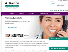 Tablet Screenshot of alamedaalliance.org